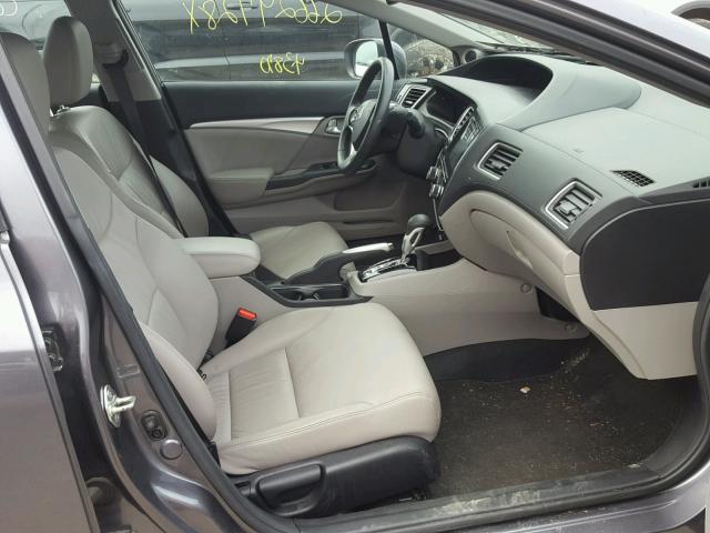 2HGFB2F96EH514185 - 2014 HONDA CIVIC EXL 灰色 照片 5