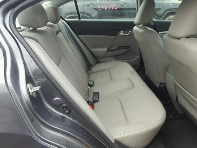 2HGFB2F96EH514185 - 2014 HONDA CIVIC EXL 灰色 照片 6