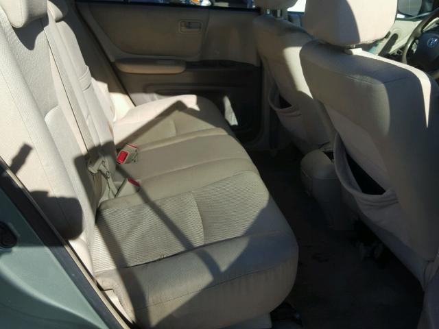 JTEGD21A640092254 - 2004 TOYOTA HIGHLANDER GREEN photo 6