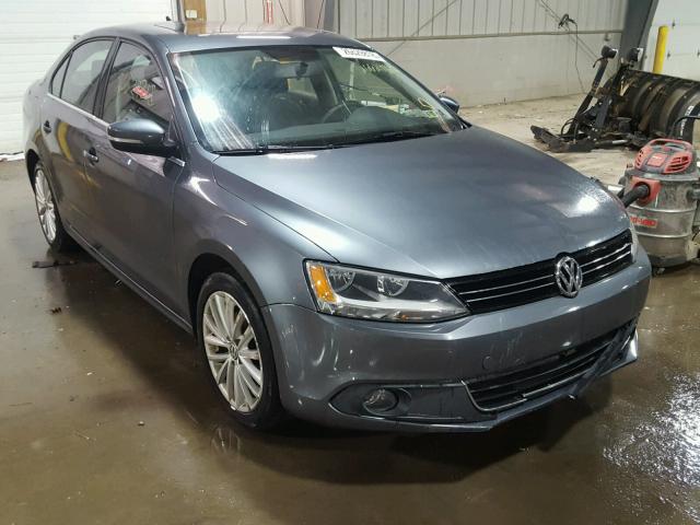 3VWL17AJ3EM377417 - 2014 VOLKSWAGEN JETTA SEL CHARCOAL photo 1