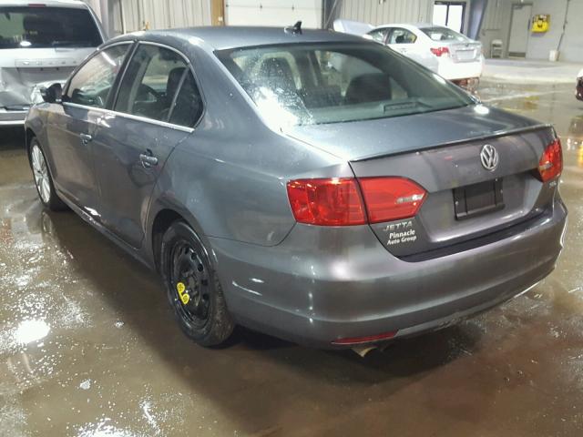 3VWL17AJ3EM377417 - 2014 VOLKSWAGEN JETTA SEL CHARCOAL photo 3