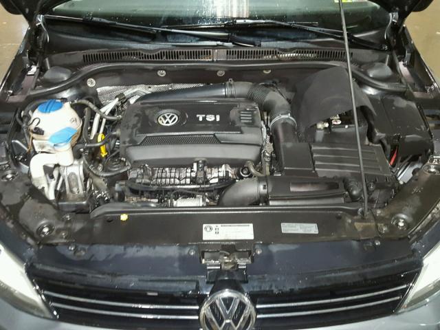 3VWL17AJ3EM377417 - 2014 VOLKSWAGEN JETTA SEL CHARCOAL photo 7