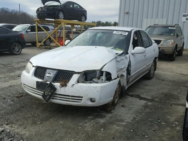 3N1CB51DX6L595430 - 2006 NISSAN SENTRA 1.8 WHITE photo 2