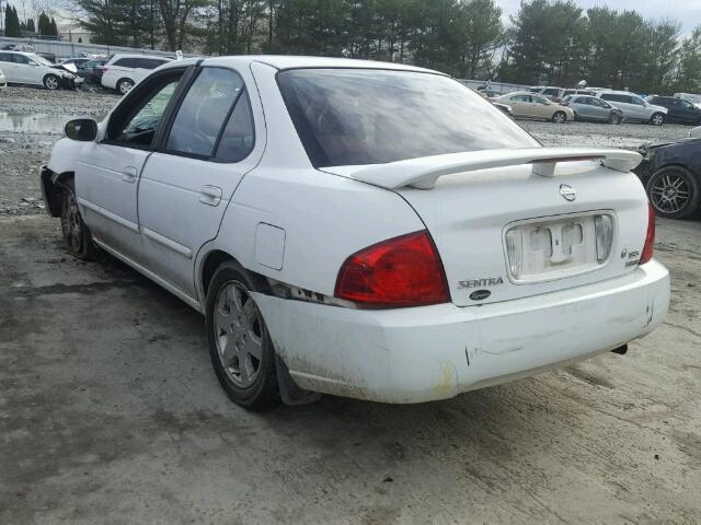 3N1CB51DX6L595430 - 2006 NISSAN SENTRA 1.8 WHITE photo 3