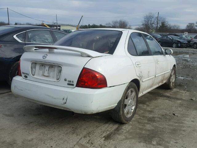 3N1CB51DX6L595430 - 2006 NISSAN SENTRA 1.8 WHITE photo 4