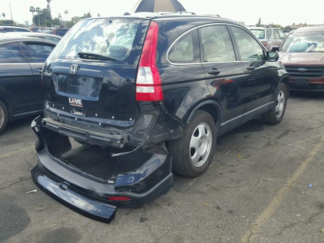 JHLRE38358C022209 - 2008 HONDA CR-V LX BLACK photo 4