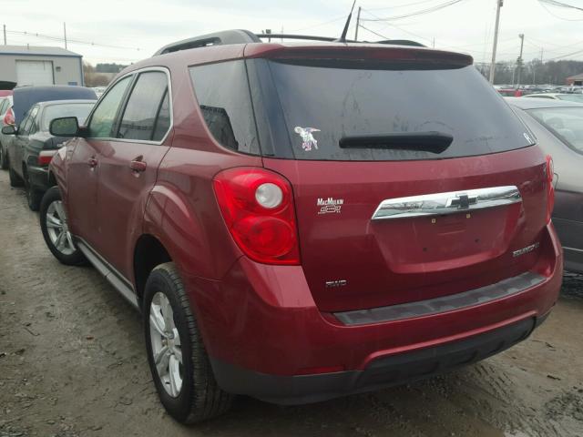 2CNFLEEC4B6376305 - 2011 CHEVROLET EQUINOX LT RED photo 3