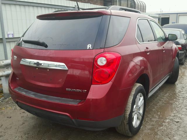 2CNFLEEC4B6376305 - 2011 CHEVROLET EQUINOX LT RED photo 4