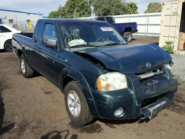 1N6DD26S12C315172 - 2002 NISSAN FRONTIER K GREEN photo 1