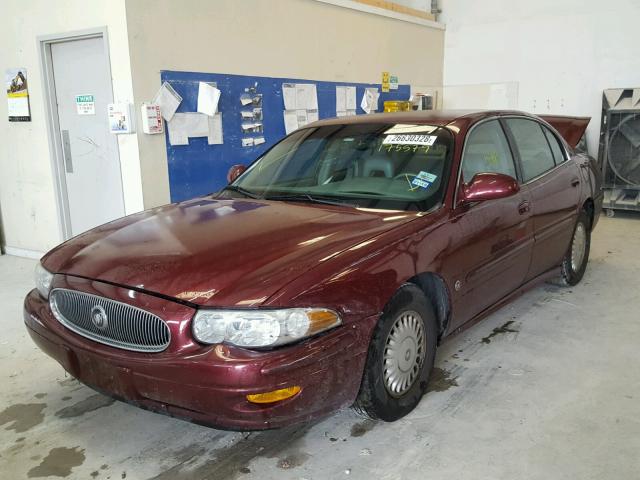 1G4HP54K0Y4175579 - 2000 BUICK LESABRE CU MAROON photo 2