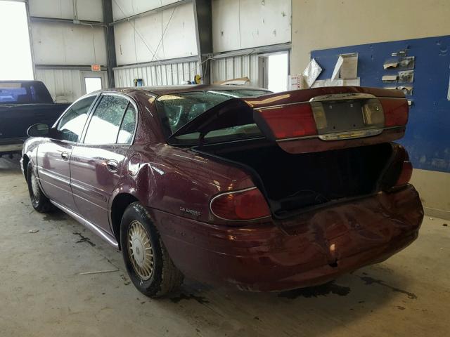 1G4HP54K0Y4175579 - 2000 BUICK LESABRE CU MAROON photo 3