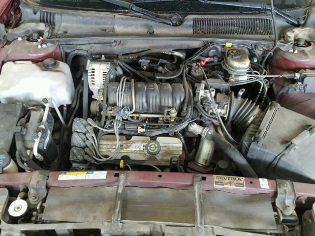 1G4HP54K0Y4175579 - 2000 BUICK LESABRE CU MAROON photo 7