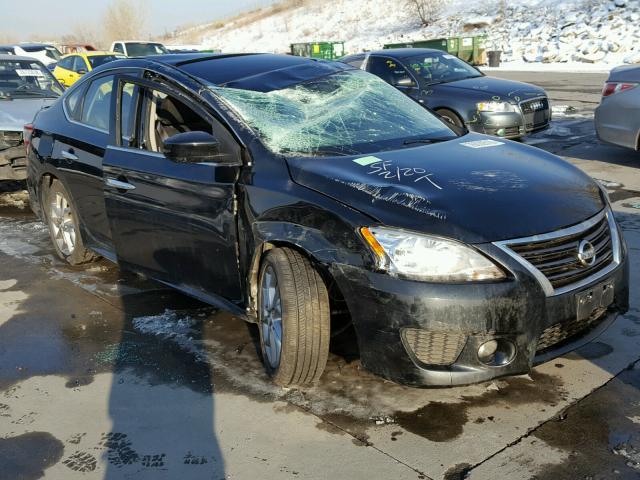 3N1AB7AP7EY308706 - 2014 NISSAN SENTRA S BLACK photo 1