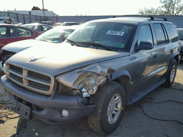 1D4HR38N33F613910 - 2003 DODGE DURANGO SP BEIGE photo 2