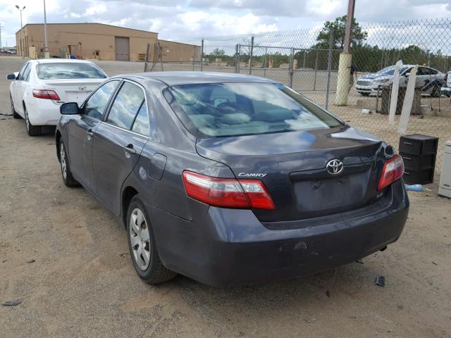 4T1BE46K99U318923 - 2009 TOYOTA CAMRY BASE GRAY photo 3