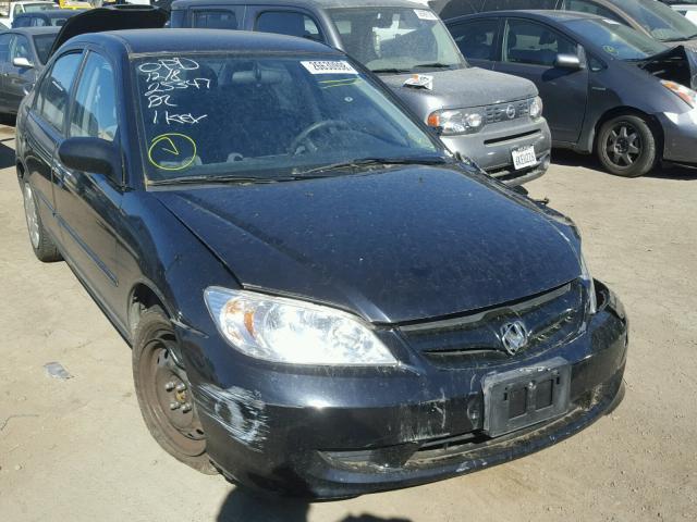 2HGES16634H518544 - 2004 HONDA CIVIC LX BLACK photo 1