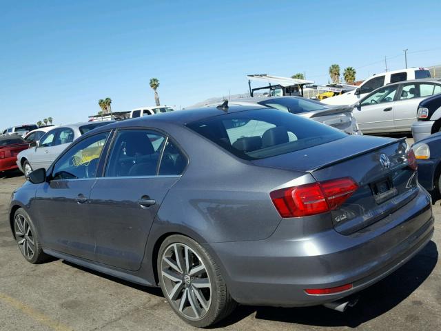 3VW4T7AJXFM403267 - 2015 VOLKSWAGEN JETTA GLI GRAY photo 3