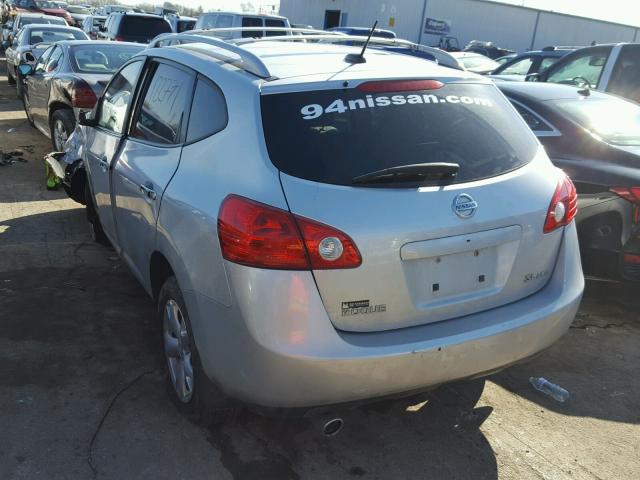 JN8AS5MV6AW102245 - 2010 NISSAN ROGUE S SILVER photo 3