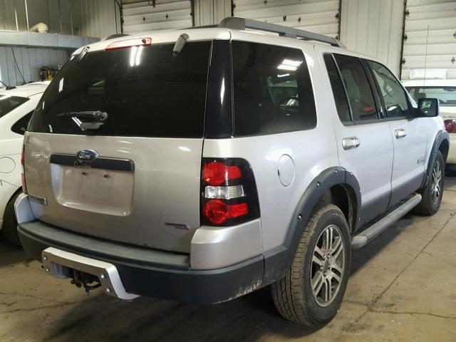 1FMEU73E07UB46343 - 2007 FORD EXPLORER X SILVER photo 4