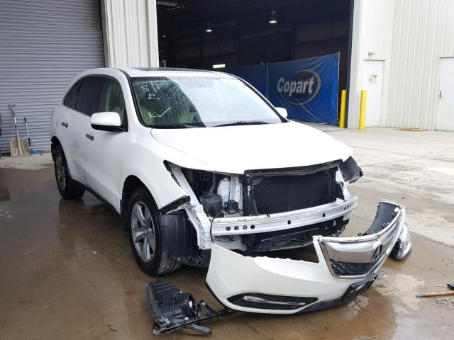 5FRYD3H29FB012932 - 2015 ACURA MDX WHITE photo 1