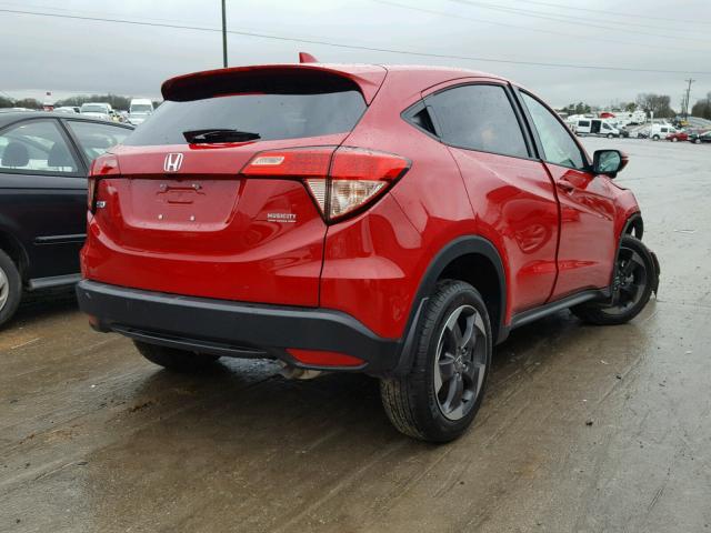 3CZRU5H53JG702894 - 2018 HONDA HR-V EX RED photo 4