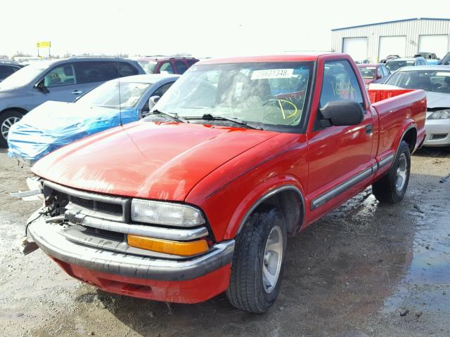 1GCCS14WX1K113066 - 2001 CHEVROLET S TRUCK S1 RED photo 2