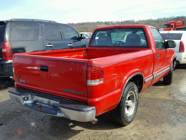 1GCCS14WX1K113066 - 2001 CHEVROLET S TRUCK S1 RED photo 4