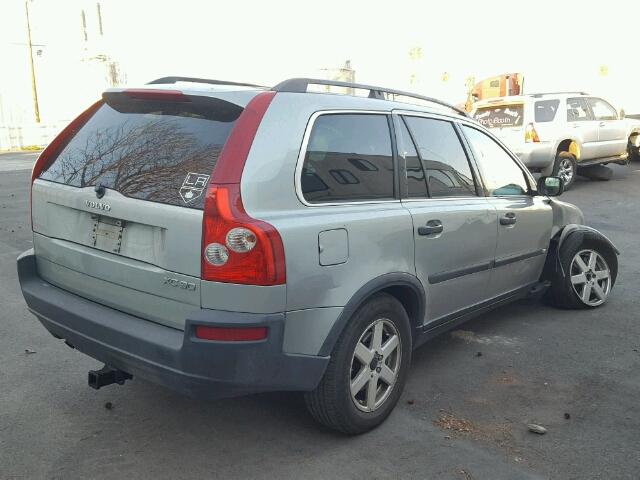 YV1CN59H341082255 - 2004 VOLVO XC90 SILVER photo 4
