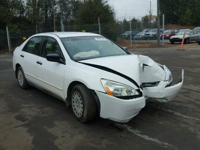 1HGCM56105A134055 - 2005 HONDA ACCORD DX WHITE photo 1