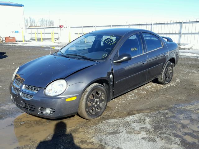 1B3ES56CX4D542821 - 2004 DODGE NEON SXT CHARCOAL photo 2