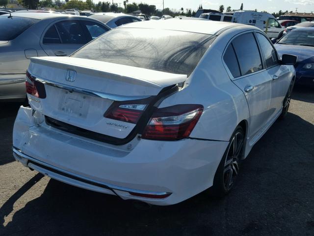 1HGCR2F58GA243949 - 2016 HONDA ACCORD SPO WHITE photo 4