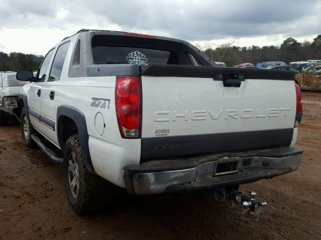 3GNEK13T43G343669 - 2003 CHEVROLET AVALANCHE WHITE photo 3