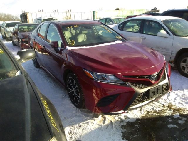 4T1B11HK7JU545135 - 2018 TOYOTA CAMRY L MAROON photo 1