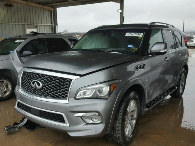 JN8AZ2NF0H9646380 - 2017 INFINITI QX80 BASE SILVER photo 2