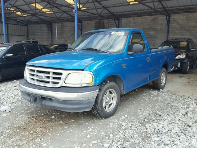 2FTRF17W0XCA24095 - 1999 FORD F150 BLUE photo 2