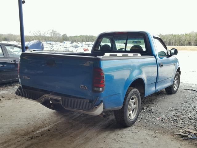 2FTRF17W0XCA24095 - 1999 FORD F150 BLUE photo 4