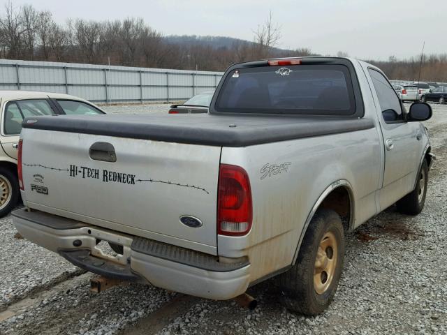 2FTRF17273CB02122 - 2003 FORD F150 GRAY photo 4