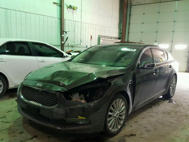 KNALW4D48F6021052 - 2015 KIA K900 BROWN photo 2