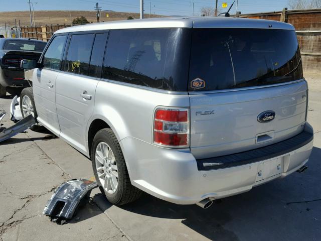 2FMHK6C82DBD03573 - 2013 FORD FLEX SEL ვერცხლისფერი ფოტო 3