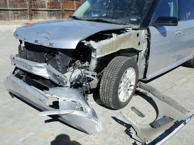 2FMHK6C82DBD03573 - 2013 FORD FLEX SEL ვერცხლისფერი ფოტო 9
