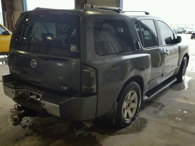 5N1AA08A94N702496 - 2004 NISSAN ARMADA SE CHARCOAL photo 4