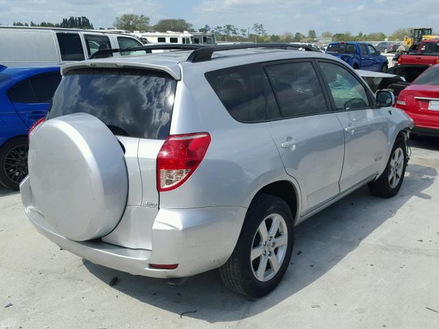 JTMBD31V575092602 - 2007 TOYOTA RAV4 LIMIT SILVER photo 4