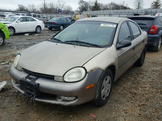 1B3ES26C03D151948 - 2003 DODGE NEON SE GOLD photo 2