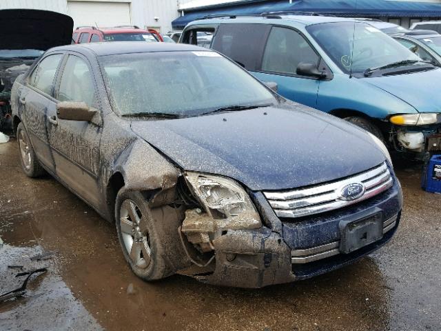 3FAHP07Z77R207004 - 2007 FORD FUSION SE BLUE photo 1