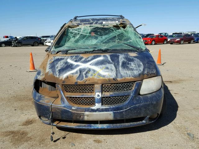 2D4GP44L65R127177 - 2005 DODGE GRAND CARA BLUE photo 9