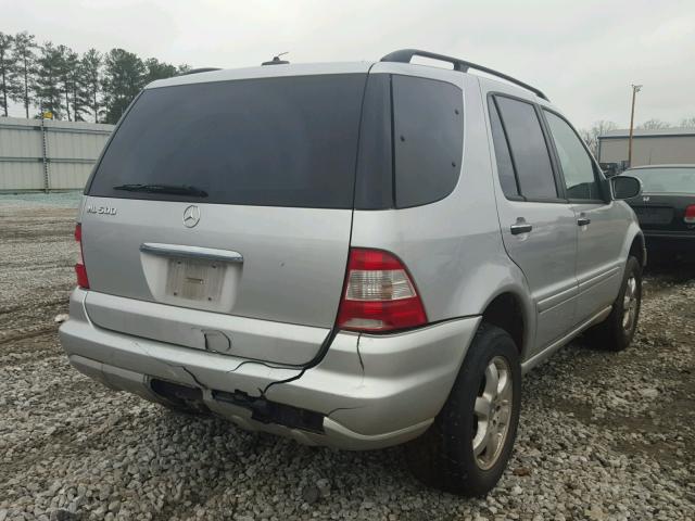 4JGAB75E93A436982 - 2003 MERCEDES-BENZ ML 500 SILVER photo 4