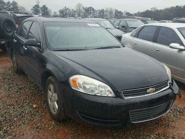 2G1WT55K679297082 - 2007 CHEVROLET IMPALA LT BLACK photo 1