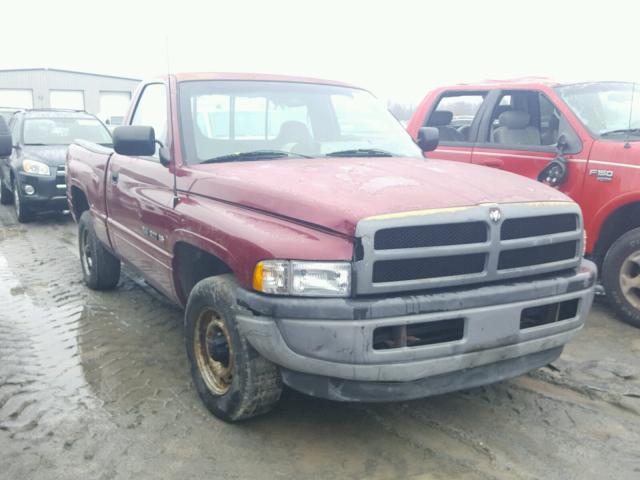 1B7HC16X1TS668810 - 1996 DODGE RAM 1500 RED photo 1