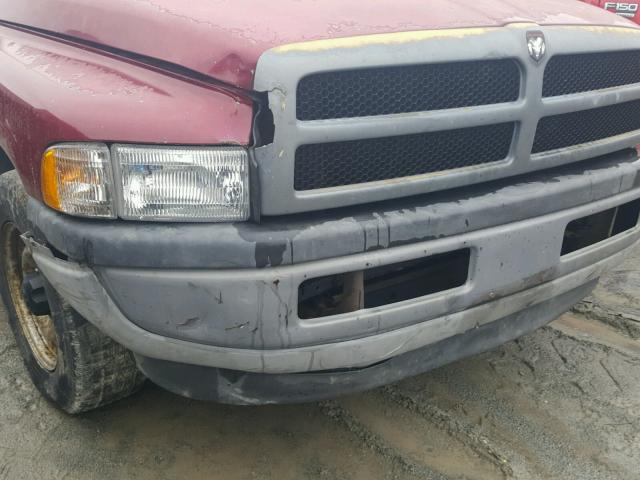 1B7HC16X1TS668810 - 1996 DODGE RAM 1500 RED photo 9