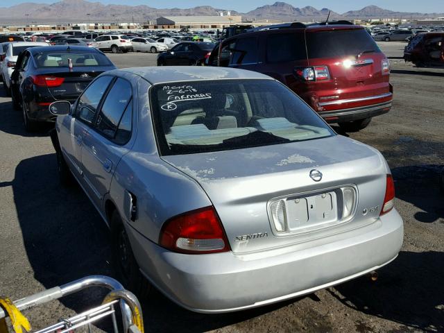 3N1CB51D33L810254 - 2003 NISSAN SENTRA XE SILVER photo 3